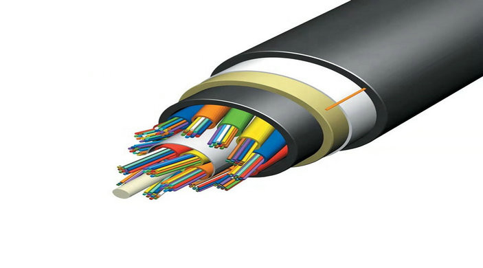 Dernière affaire concernant Câble optique aérien autosuffisant extérieur de fibre d'adss de l'envergure 100m de noyau des adss 24 d'optica de fibra