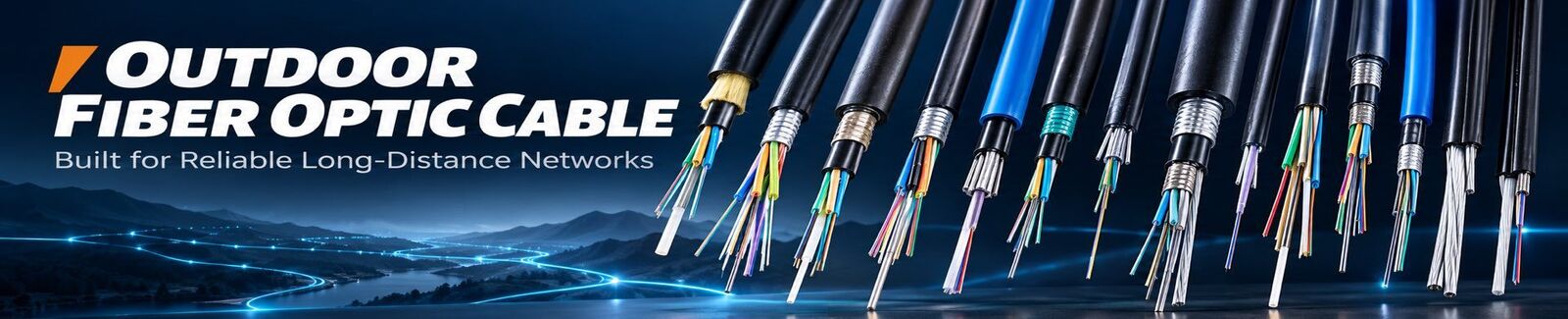 Câble optique extérieur de fibre