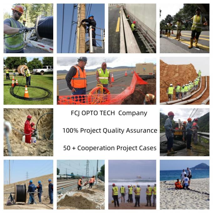 Le câble à fibre optique FRP 1 2 4 CABLE à fibre optique 0