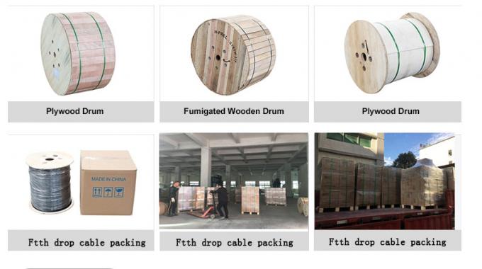 Câble à fibre optique extérieur à ruban d'aluminium blindé, prix d'usine GYTA, pour enfouissement direct 4