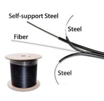 G652D G657A LSZH FTTH Fiber Optic Drop Cable 1 2 4 Core