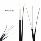 Single Mode FTTH Indoor Outdoor Drop Optical Fiber Cable For Access Network Armoured Fiber Optic Drop Cable