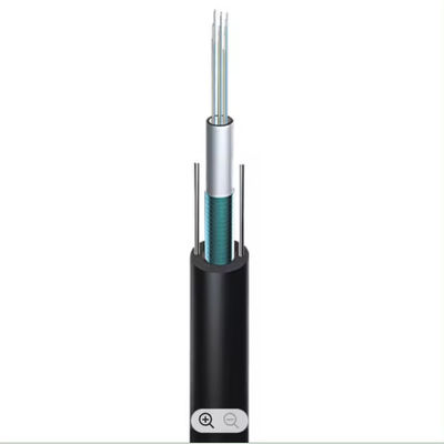 GYXTW Single Mode Fiber Optic Cable Armored HDPE Sheath Aerial Duct Outdoor Optical Cable