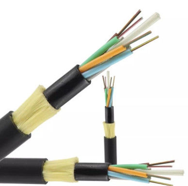 Double Jacket ADSS Outdoor Aerial Fiber Optic Cable Self Supporting 48 Core