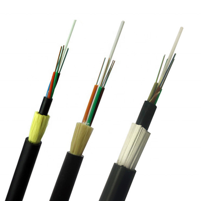 12/24 câble optique unimodal extérieur aérien de fibre de Hilos G652 ADSS avec Kevlar