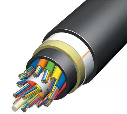 Câble à fibres optiques ADSS 4000m/câble à fibres optiques autosuffisant de 96 noyaux de petit pain