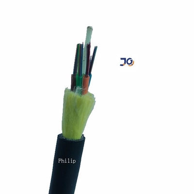 Aucun HDPE autosuffisant de câble à fibres optiques monomode d'ADSS en métal tout diélectrique engainé avec le fil