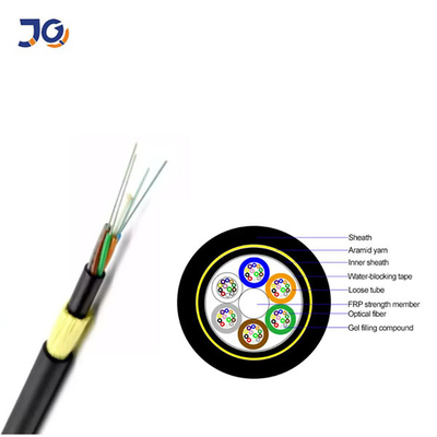 Tube lâche échoué par câble optique extérieur de fibre de 12 noyaux pour des frais généraux