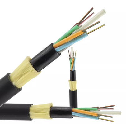 Envergure non métallique aérienne 50m 12 24 48 câbles optiques de fibre du noyau ADSS