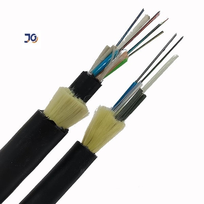 Extérieur aérien de HDPE aucun câble optique unimodal de fibre des noyaux ADSS en métal 12/24/36/48