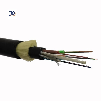 Aramid bavardent le câble extérieur de fibre du noyau ADSS OFC du câble optique 24 de fibre de mode unitaire d'Aireal