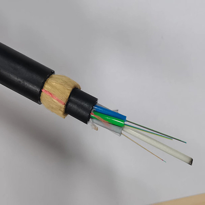 Câble simple de fibre optique de la veste ADSS de mode unitaire de force de fil d'Aramid