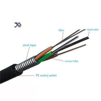 Frais généraux de force de fil d'acier et canaliser le 24/48/96 câble optique unimodal de fibre de C GYTS/GYTA
