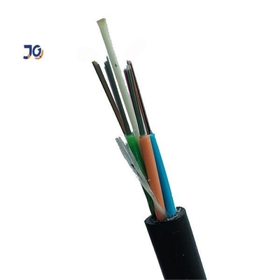 Non câble optique unimodal aérien de fibre du nombre GYFTY de force en métal FRP