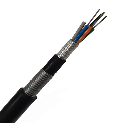Câble optique blindé optique enterré direct souterrain de fibre de noyau du câble Gyta53 G652d 24 de fibre