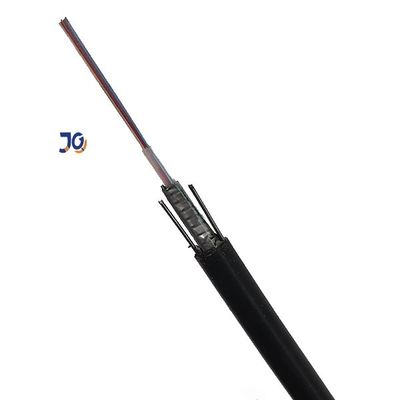 Câble optique unimodal blindé extérieur de fibre de fil d'acier du câble GYXTW de fibre
