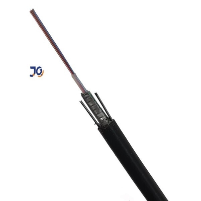 Deux câble optique blindé extérieur de fibre de la force GYXTW de fil d'acier