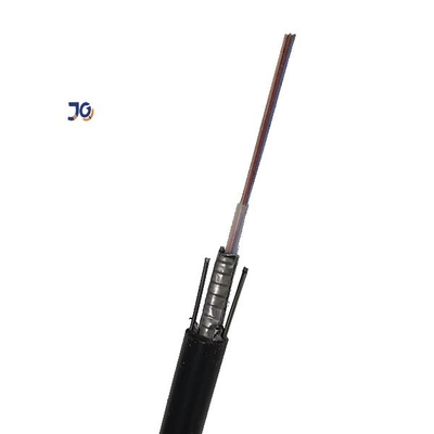 Deux câble optique unimodal blindé de fibre de la force parallèle GYXTW GYFXTY de fil d'acier