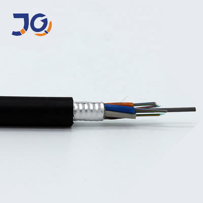 Câble à fibre optique 96 de noyau de conduit extérieur blindé du câble à fibres optiques GYTA