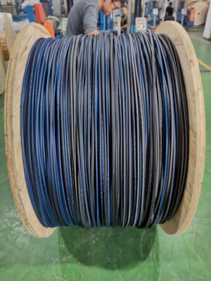 Réseau aérien ou de conduits extérieur IP68 GYFTY Cœurs en grande quantité 8 mm 9 mm 11 mm 14 mm 16 mm PE Jacket Cable à fibre optique