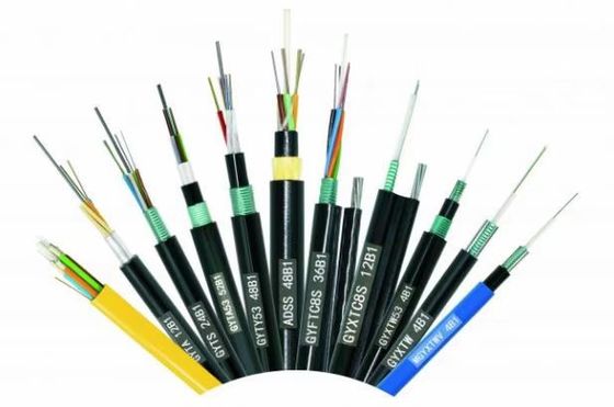 G652d fibre optique en mode unique adss span50 tkf 12 24 48 72 96 144 288 câble à fibre optique de base