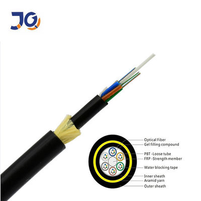 L'ADSS autoportant entièrement diélectrique couvrant 100 m de câble à fibre optique 24 cœurs