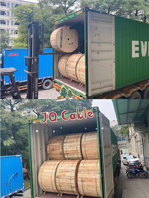 Double enveloppe blindée souterraine G652D 12 24 36 48 72 96 144 288 Noyau directement enterré GYTY53 Cable à fibre optique