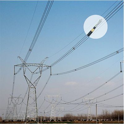 Cable à fibre optique en mode unique 24 cœurs ADSS en portée de 100 m Cable à fibre optique