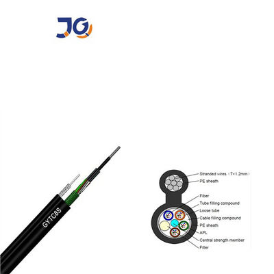 Cable à fibre optique autoportant GYTC8S 24 noyaux Figure 8 Cable à fibre optique