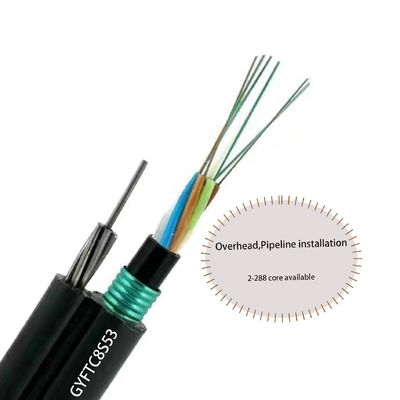 Double veste double blindage Figure 8 GYFTC8S53 Aérien 6 24 48 96 Cable à fibre optique G652d par mètre