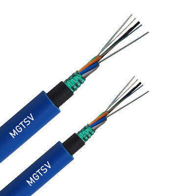Cable à fibre optique blindé de la mine de charbon 12 24 48 96 144 Cœur LSZH câble à fibre optique ignifuge de l'exploitation minière