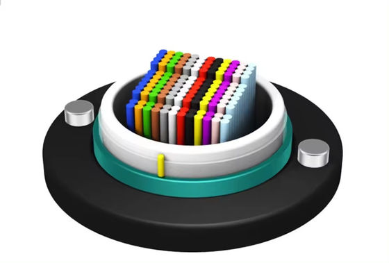 Tissu extérieur en HDPE 652D 288 en fibre optique câble multi-tube rempli de gel câble extérieur en fibre optique