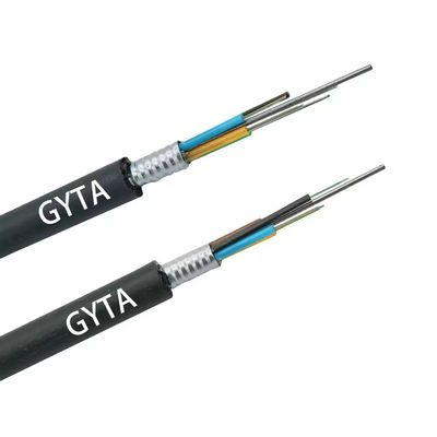 12 24 36 48 noyau GYTA extérieur blindé G652D câble à fibre optique