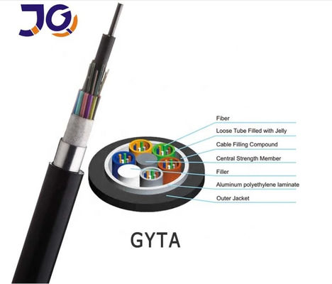 Cable sous-terrain à fibre optique enfilé tube lâche câble blindé à fibre optique GYTA GYTA53