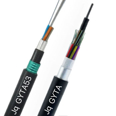 Cable sous-terrain à fibre optique enfilé tube lâche câble blindé à fibre optique GYTA GYTA53