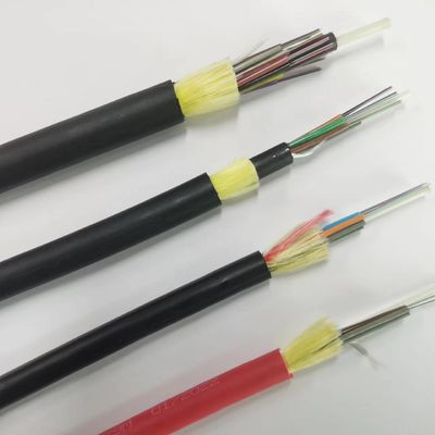 Cable à fibre optique à support aérien en fibres optiques en FRP 6 12 24 48 fils
