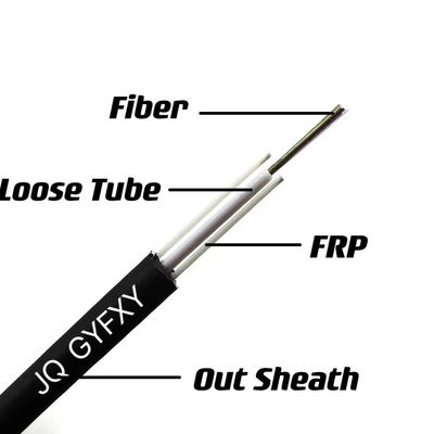 Cable à fibre optique extérieur GYFXY tube central lâche non métallique câble non blindé mode unique