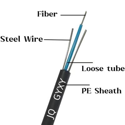 2 4 6 8 12 câble extérieur à fibre optique GYXY câble non blindé