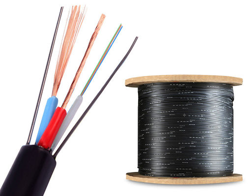 Cable à fibre optique extérieure personnalisé + câble d'alimentation 4 8 12 24 Cable hybride à fibre optique