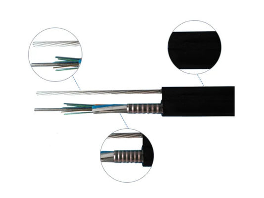 Cable à fibre optique en extérieur à plusieurs tubes lâches Figure 8 Cable optique GYTC8A