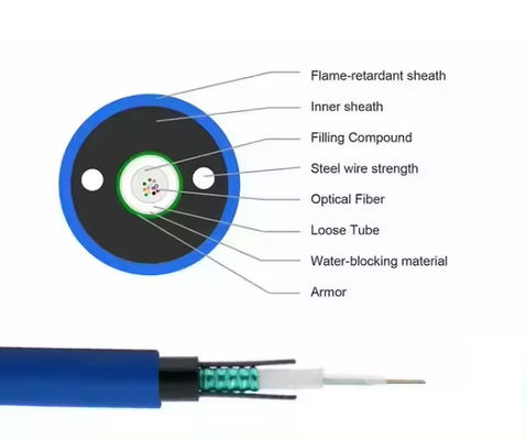 2-24 câble à fibre optique à retardateur de flamme pour mine du tube central MGXTSV