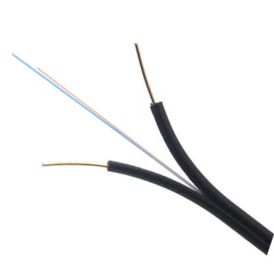 Cable à goutte en fibre optique FTTH à l'intérieur G657A2 mode unique, 1/2 noyau, 3,0 mm, LSZH, haute résistance pour le réseau domestique