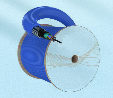 Fabrique LSZH MGTSV33 Fil d'acier blindé Mining câble optique à fibre ignifuge G652D câbles optiques bleus pour les mines