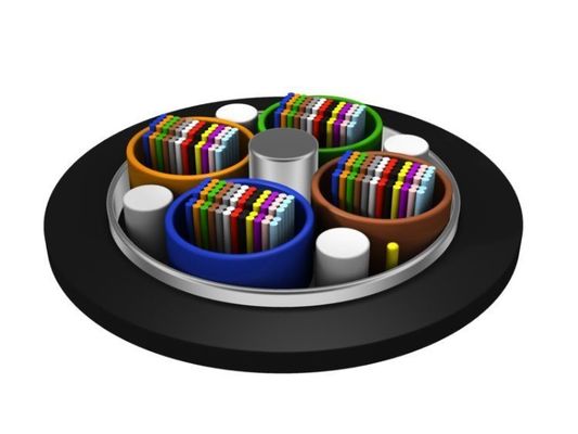GYDTA câble optique en fibre de ruban à couche en filets avec ruban d'aluminium