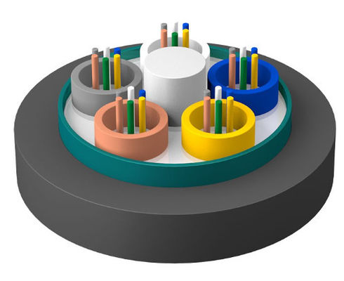 Cable à fibre optique blindé extérieur GYTZS Veste anti-flamme LSZH Cable à gaine extérieure