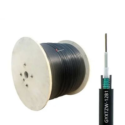 4 6 8 12 24 cœurs GYXTZW Unitube Rétardant de flamme câble monomode câble extérieur en fibre optique LSZH Jacket