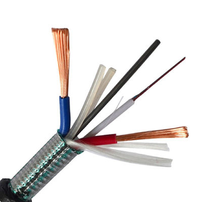Cable composite de fibre optique photoélectrique extérieure sur mesure 8 cœurs +2 x 1,0 câble électrique de câble de cuivre