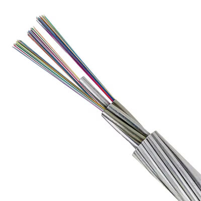 Cable optique en fibre optique OPGW 24 48 noyau mode unique G652D Système d'alimentation