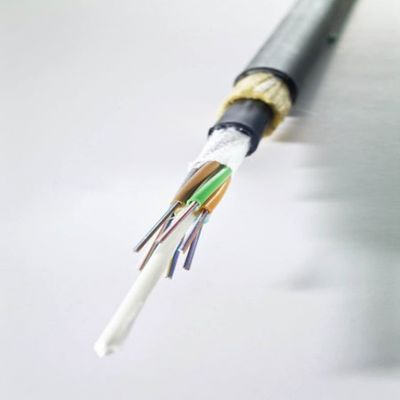 Cable aérien autoportant à 48 cœurs, entièrement diélectrique, ADSS, portée 100 m, portée 200 m