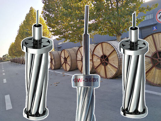 12 24 48 96 144 câble aérien extérieur opgw fil de terre composite fil de terre opgw câble à fibre optique